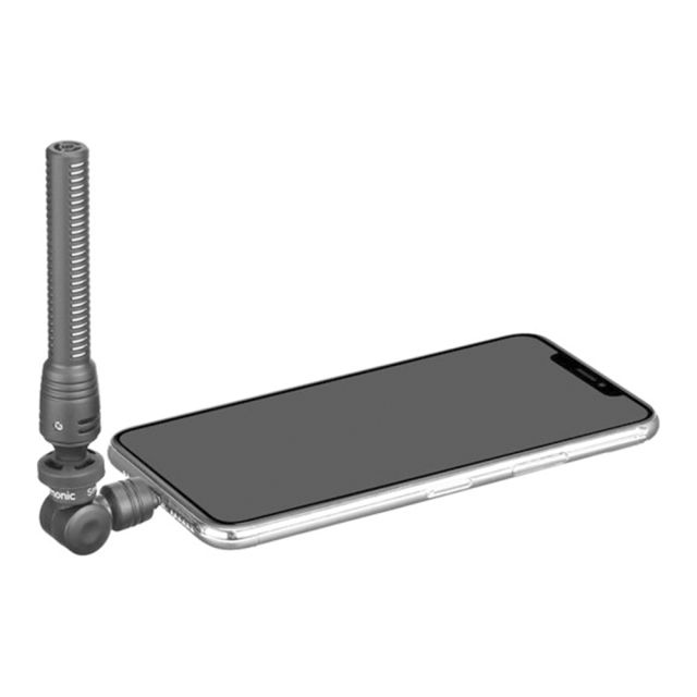 Microfono Mini Shotgun Lightning para iOS Saramonic SmartMic5 Di 