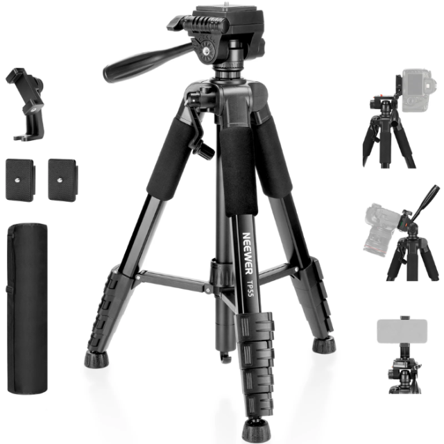 Trípode Profesional 180 cm para Cámara y Smartphone Neewer