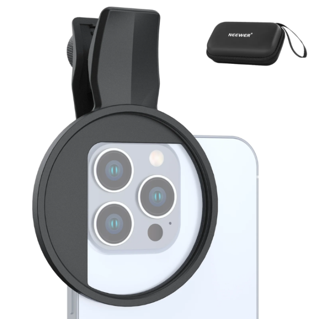 Soporte Clamp para Filtros 67 mm en Smartphone Neewer 