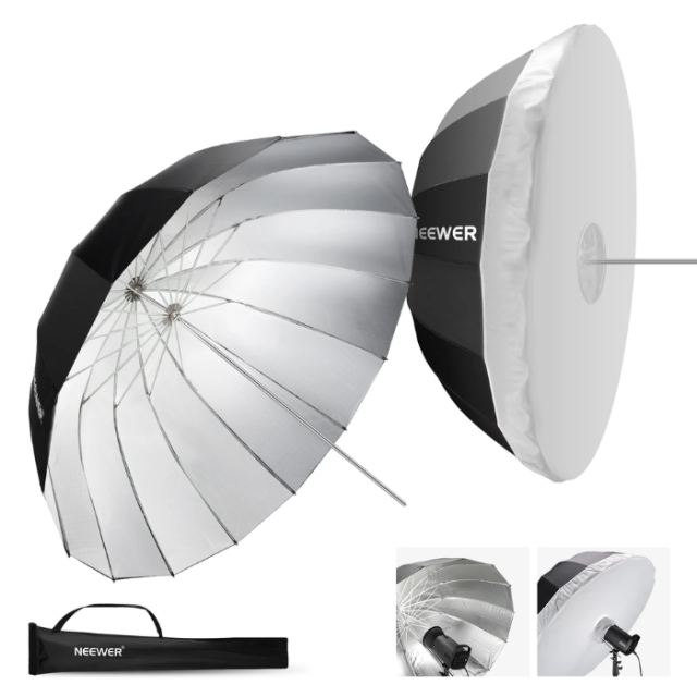 Paraguas Reflector Parabólico Neewer con Difusor 180 cm