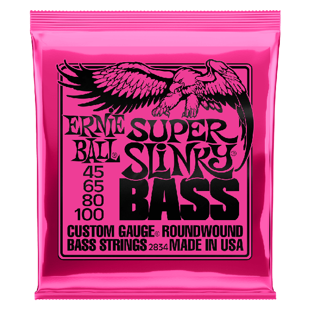 Juego de Cuerdas para Bajo 45/100 Ernie Ball Bass Super Slinky 