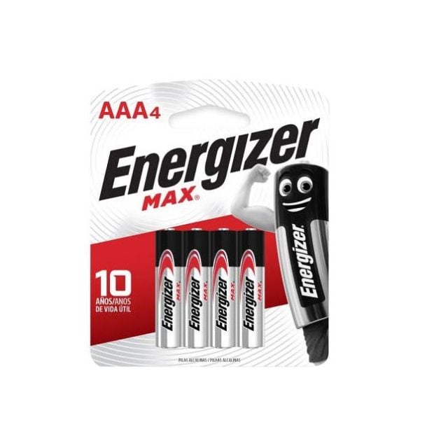 Pack de 4 pilas alcalinas AAA 1.5V Energizer