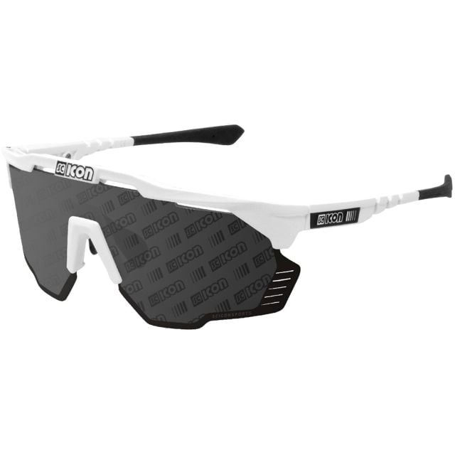 Lentes Scicon Sports Aeroshade Kunken Blancos con monograma plateado