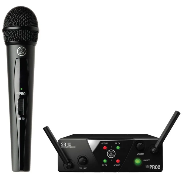 Sistema de Micrófono Inalambrico Doble AKG WMS40 Mini 2 Voc-Set B
