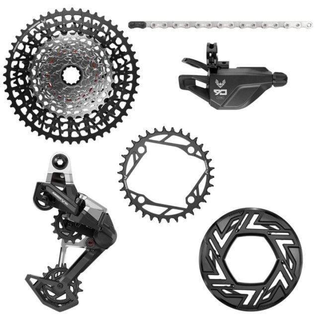 Transmisión SRAM T-Type Eagle 90 A1 E-MTB 104BCD 34T  126L XS1275 10-52T 12V