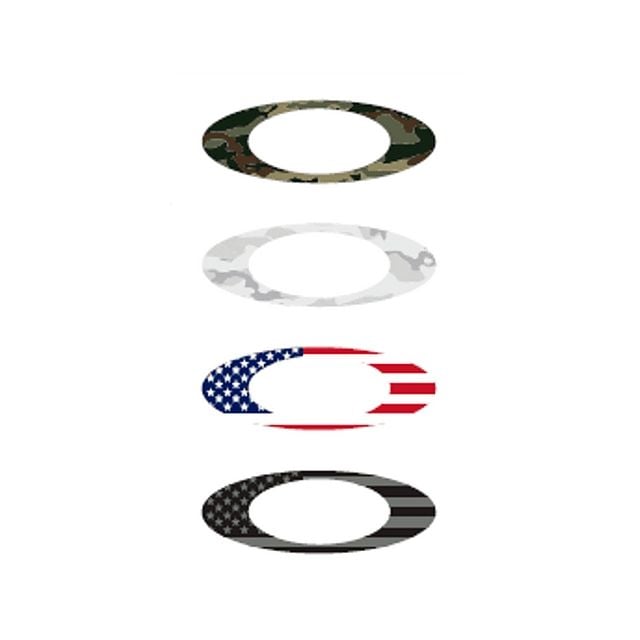 Pack de Stickers Oakley Pequeños Bandera USA y Camo