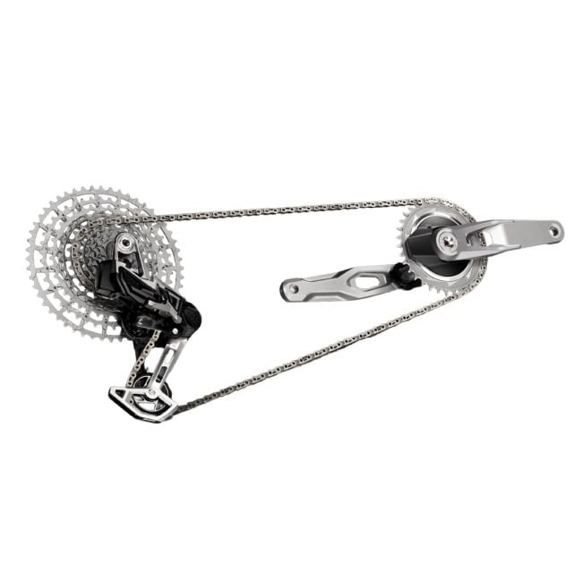 Grupo SRAM Eagle GS 1987 AXS DUB Wide 55mm Q174 170mm DM 32-34 T-Type 126L 10-52T  Edición Limitada Plata