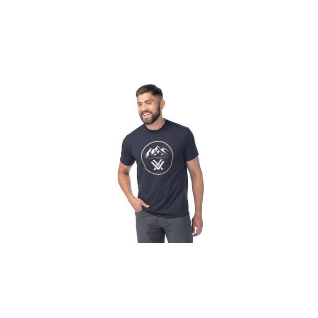 Polera Vortex Optics Three Peaks Negro/Beige
