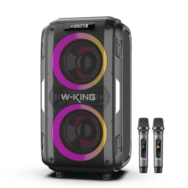 Parlante Karaoke W-King T9 Pro Set de Micrófonos 