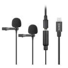 Microfono Lavalier Dual para iOS Boya BY-M2D