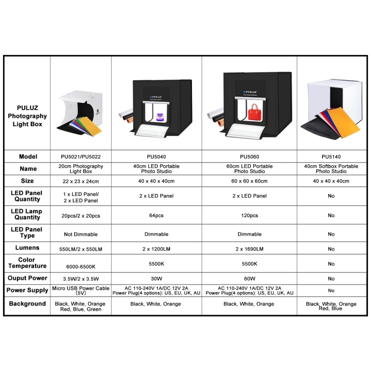 estudio de 40cm Puluz