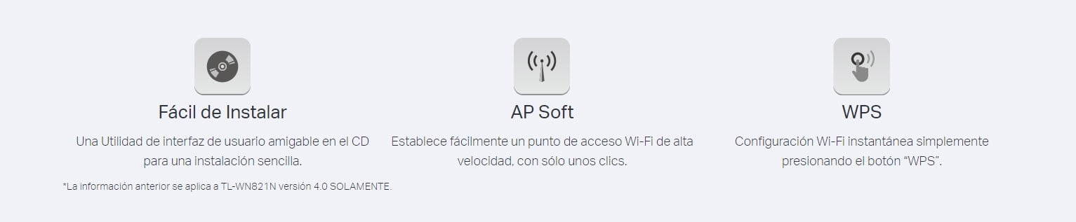Adaptador Inal&aacute;mbrico USB N a 300Mbps TL-WN821N