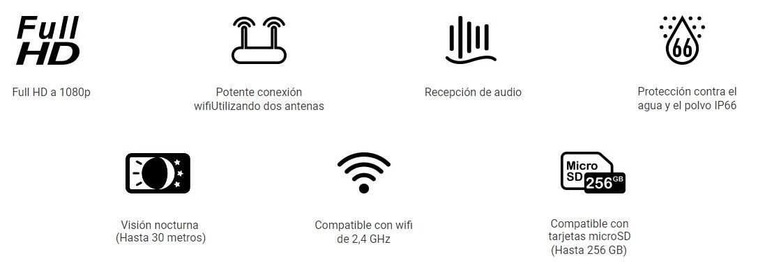Camara Wi-Fi Exterior Full HD Ezviz C3WN